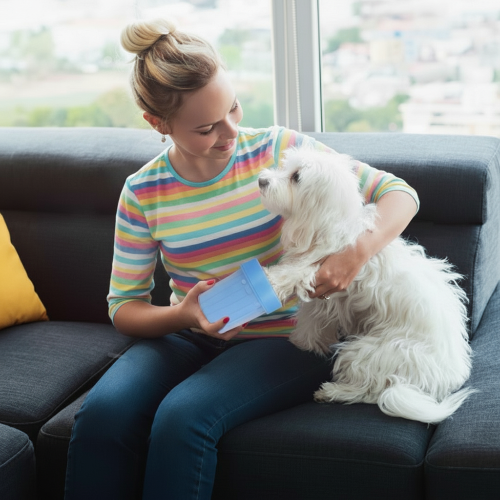 Cat and Portable Dog Paw Cleaner Cup