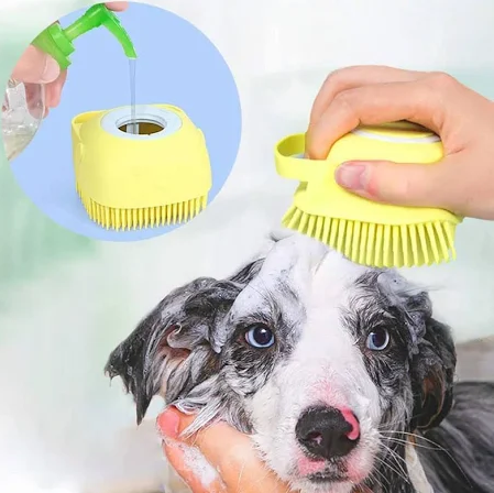 Cat and Dog Bath Brush Body Scrubber