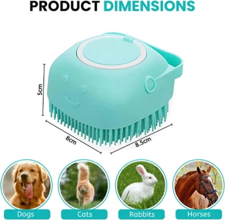 Cat and Dog Bath Brush Body Scrubber